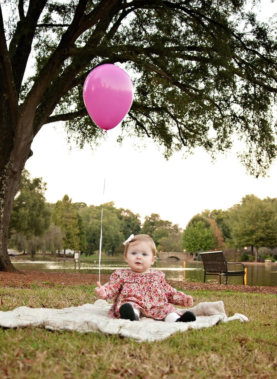 Birthday Girl Portraits {Charlotte & Lake Wylie Baby Photographer}