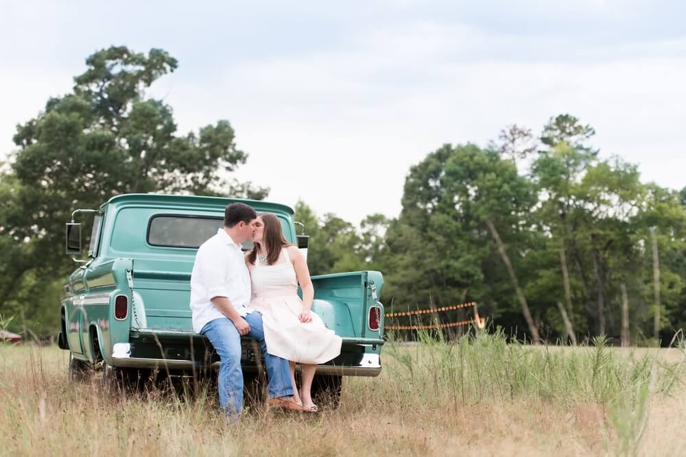 Old Chevy Vintage inspired Charlotte Engagement Session | Charlotte Wedding Photographer
