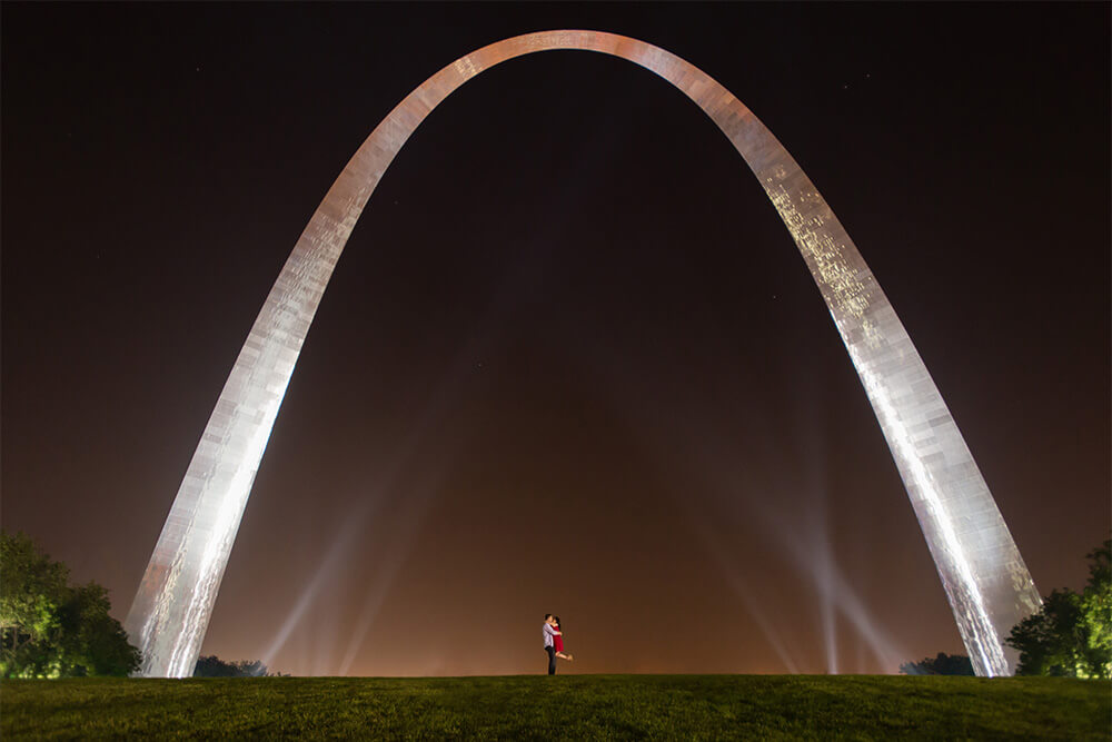 st. louis arch engagment photos