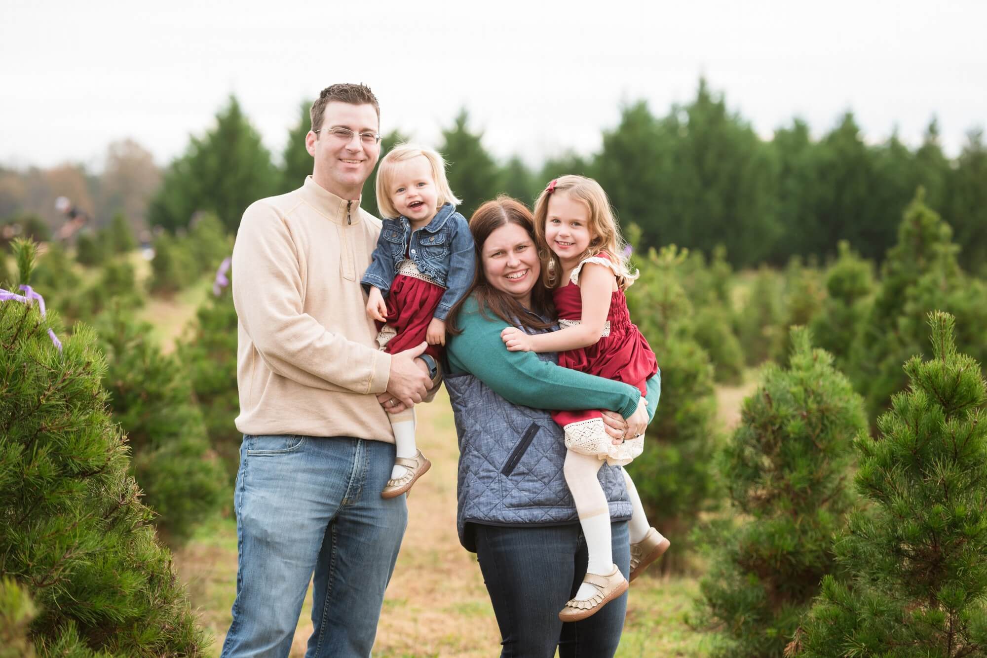 charlotte tree farm family sessions