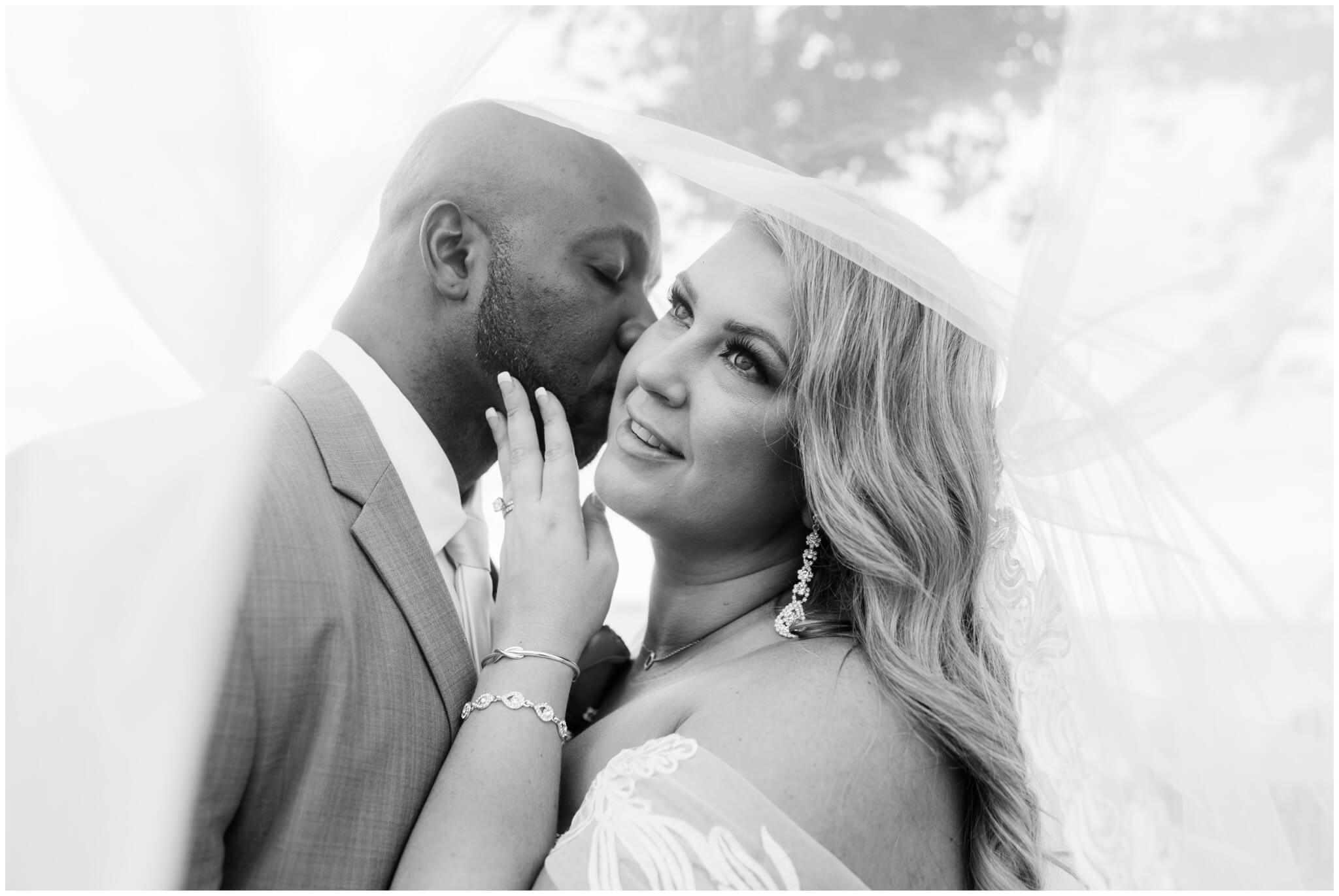 Timeless bride and groom portrait