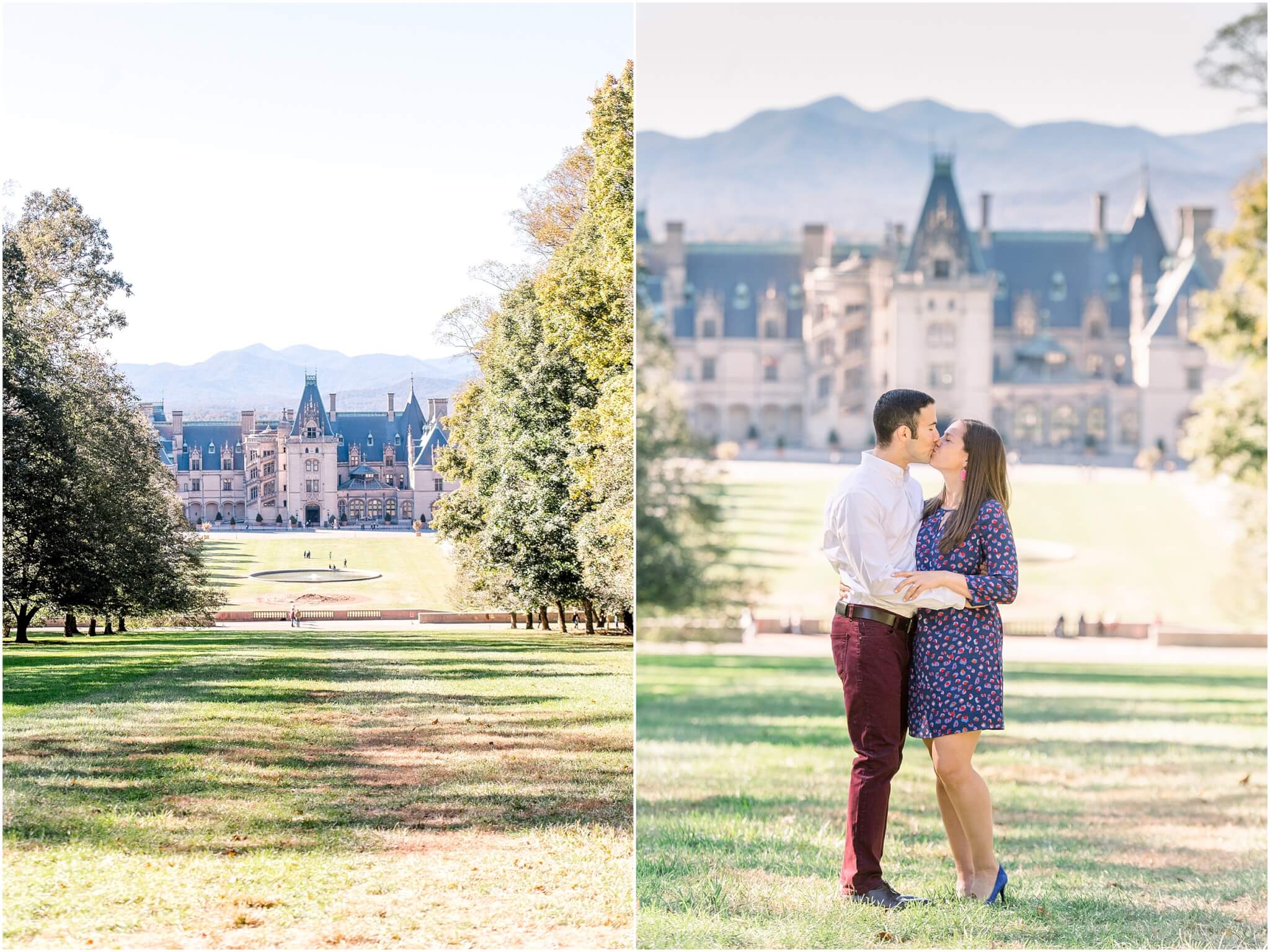 engagement session at the biltmore, asheville wedding photographer