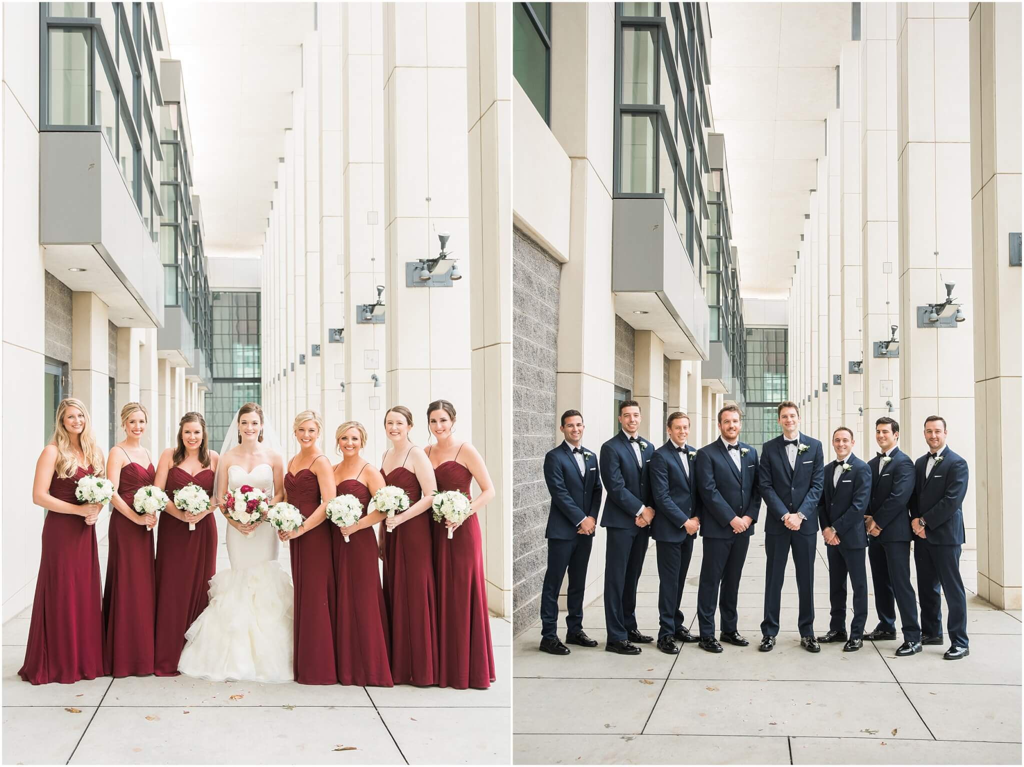 bridal party in uptown charlotte