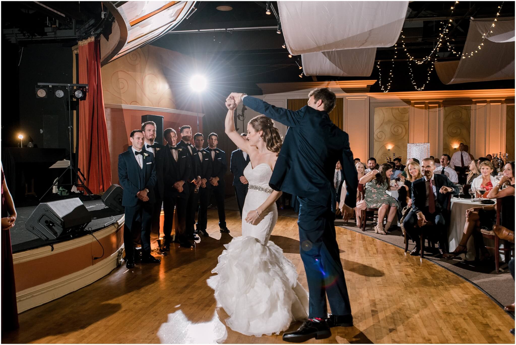 first dance as husband and wife at the big chill