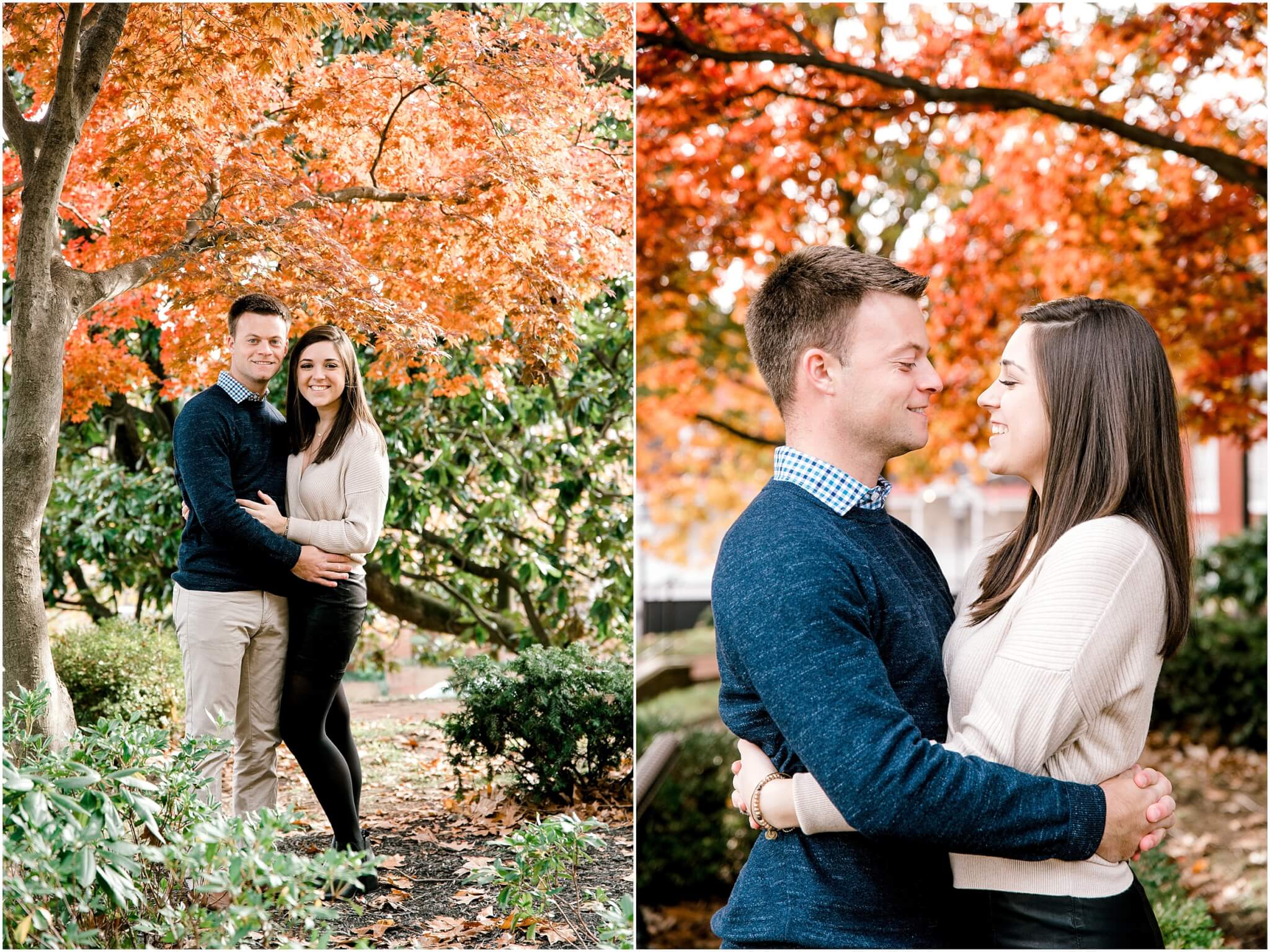 gorgeous fall annapolis engagement session 