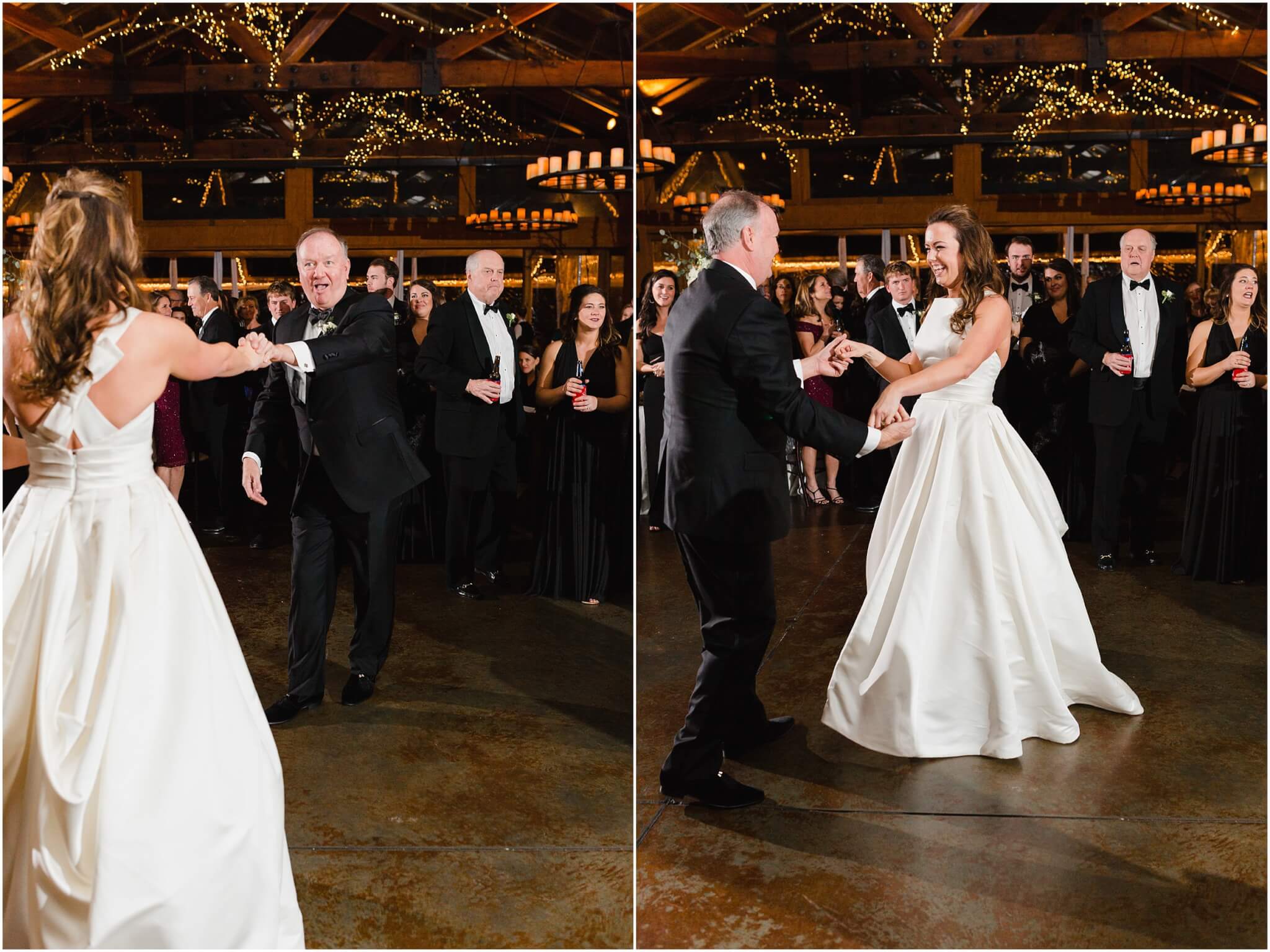 father daughter dance in north carolina wedding