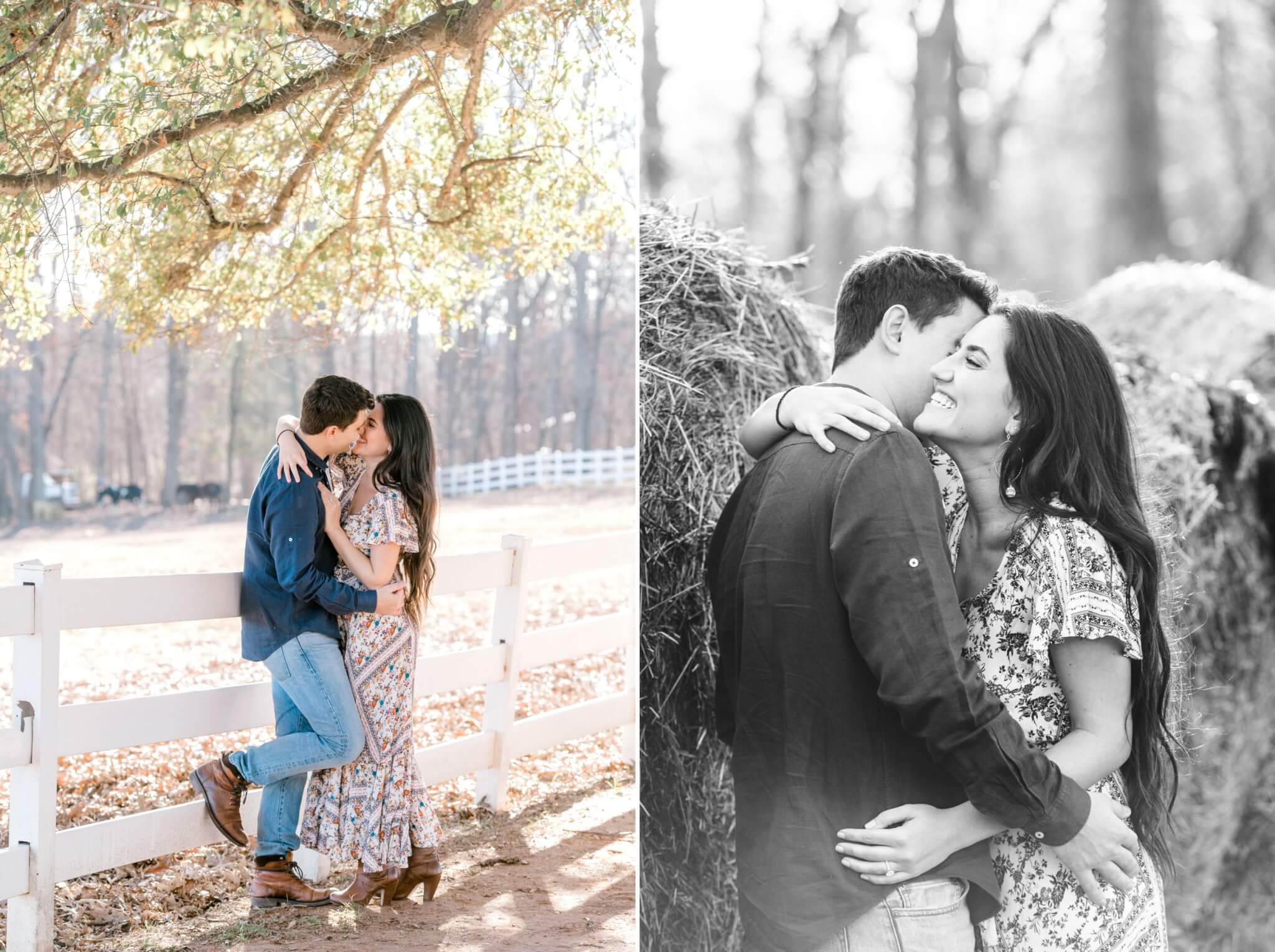 couple cuddling during engagement session