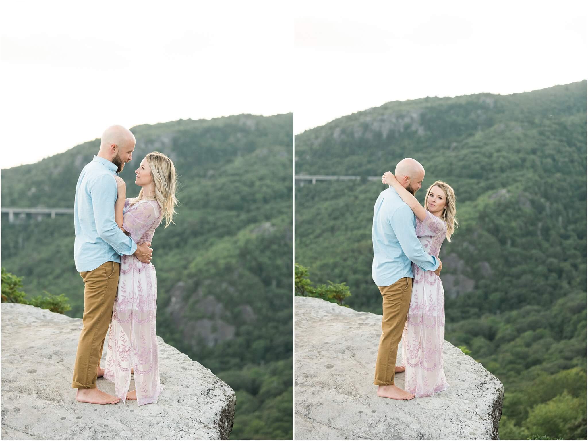 engagement session in the blue ridge mountains, north carolina wedding photographer