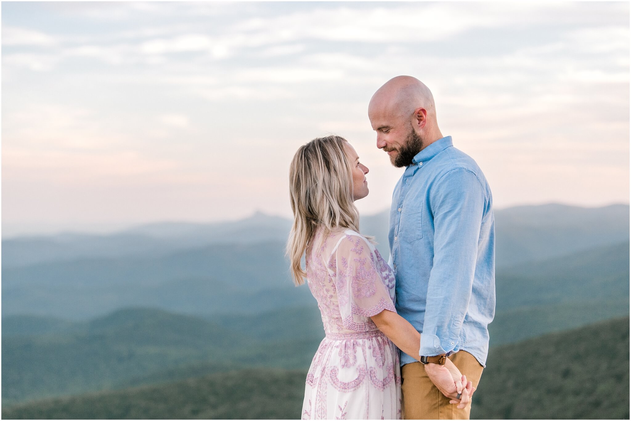 engagement session, blue ridge mountains, boone wedding photographer