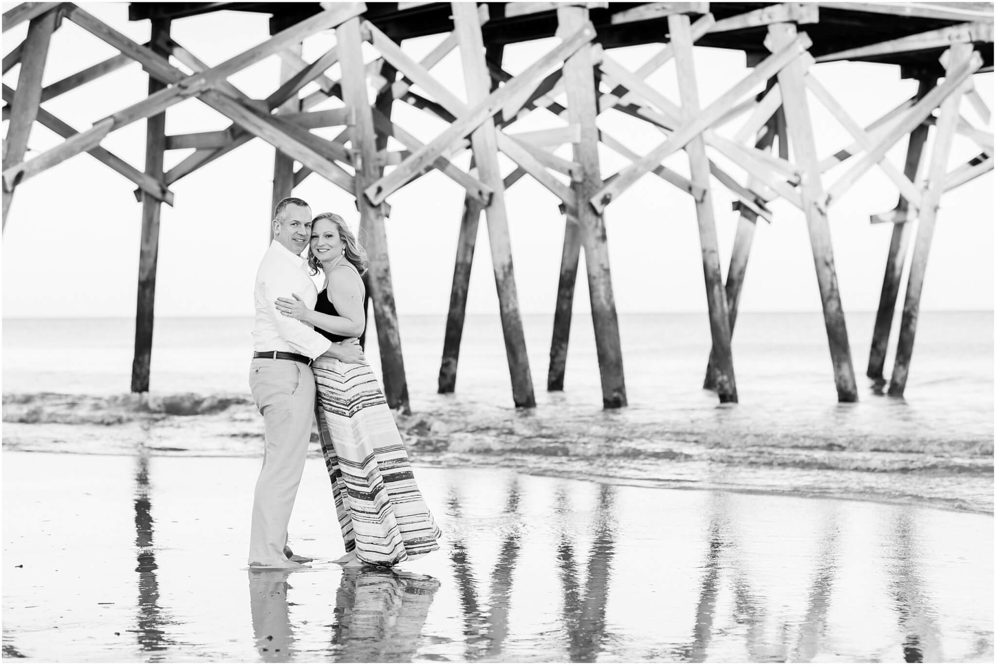 south carolina wedding photographer, beach engagement session