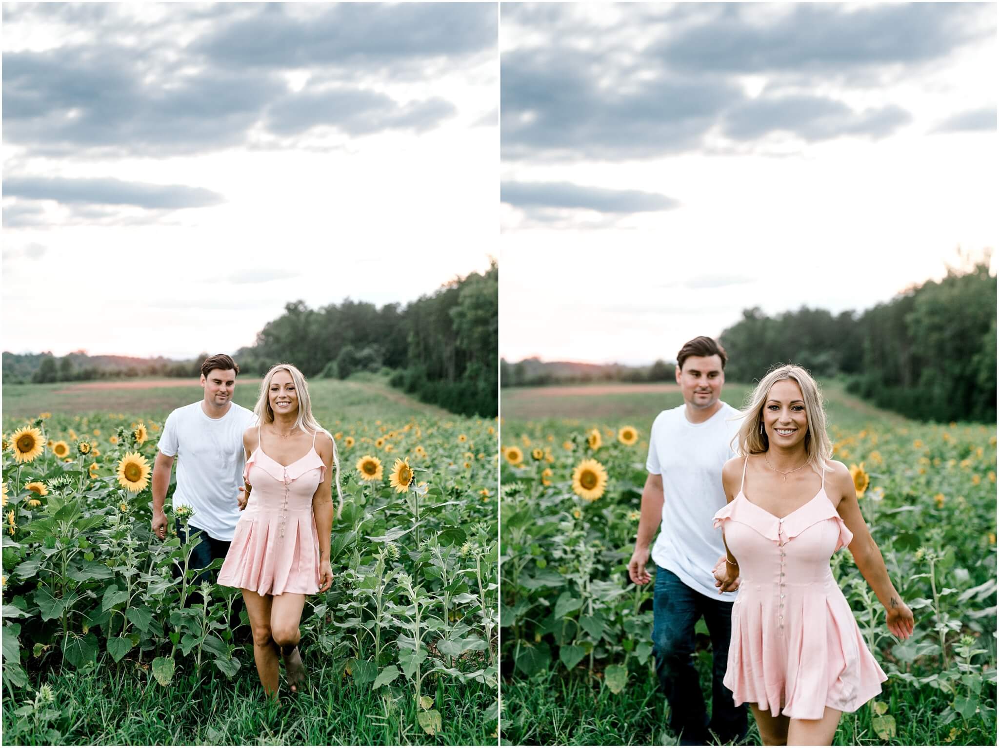 sunflower field engagement session, destination wedding photographer