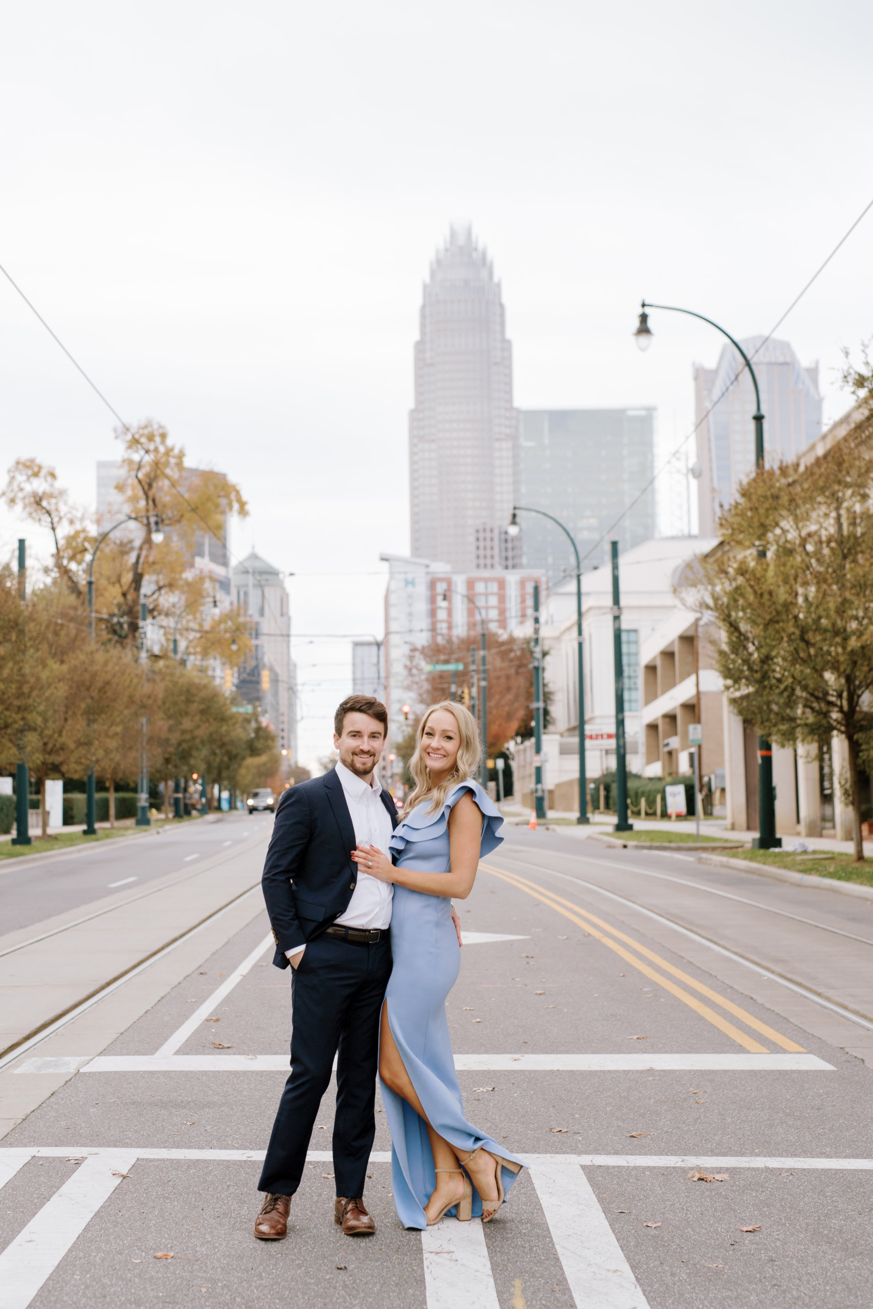 Uptown Charlotte Engagement 101 scaled -