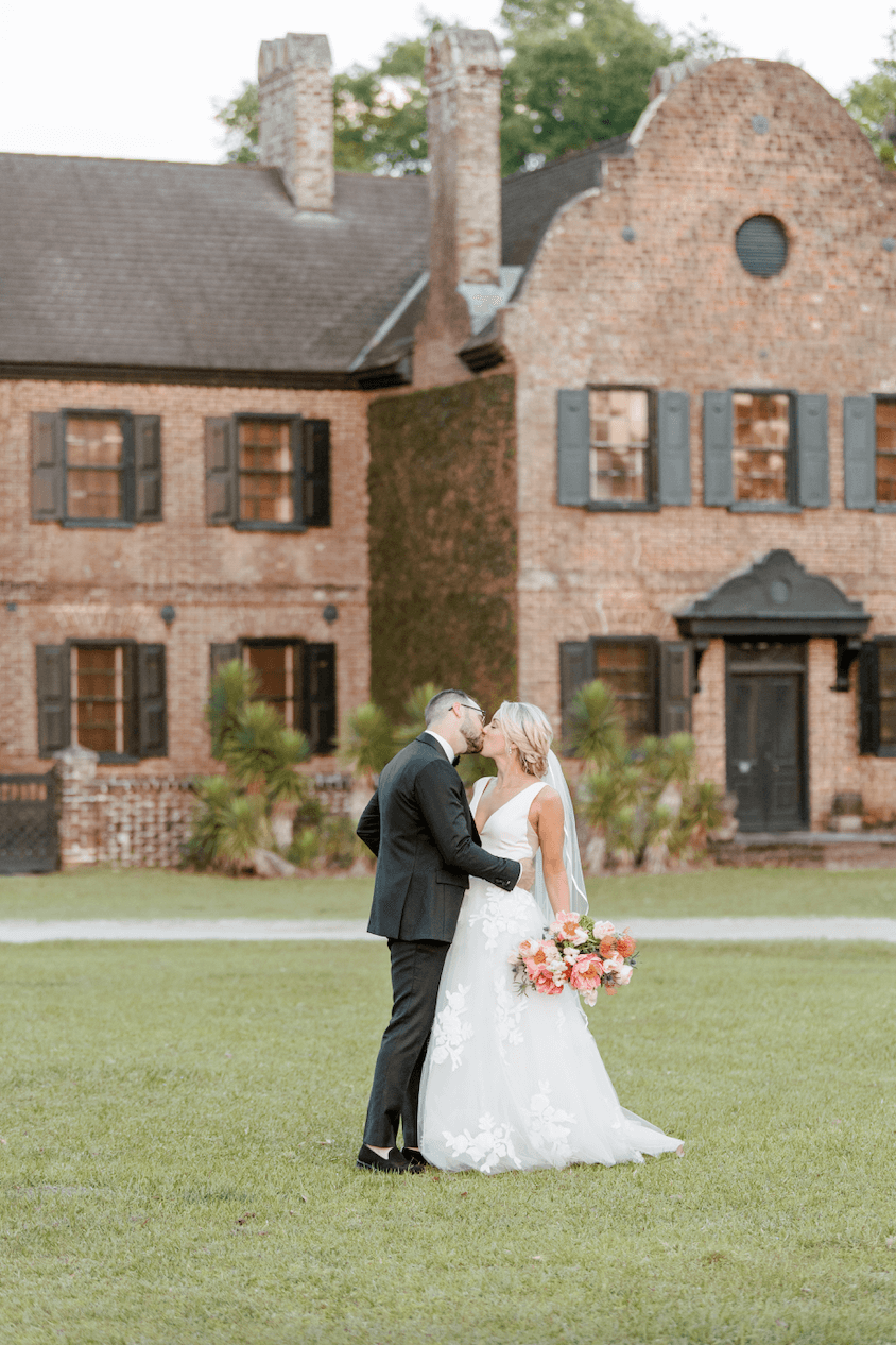 Couples photos at Middleton Place wedding -
