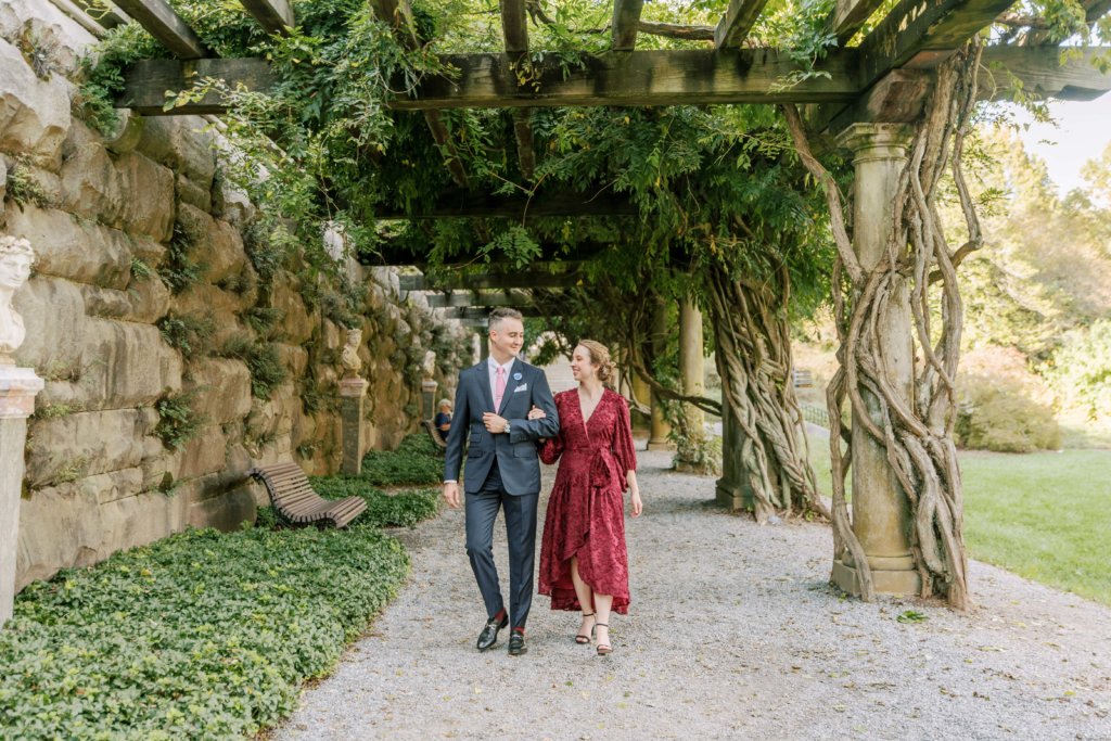 Biltmore House Engagement photos during the fall season